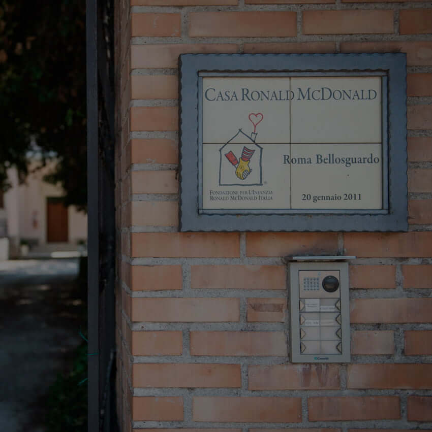 Casa ronald Mc Donald's Roma BelloSguardo