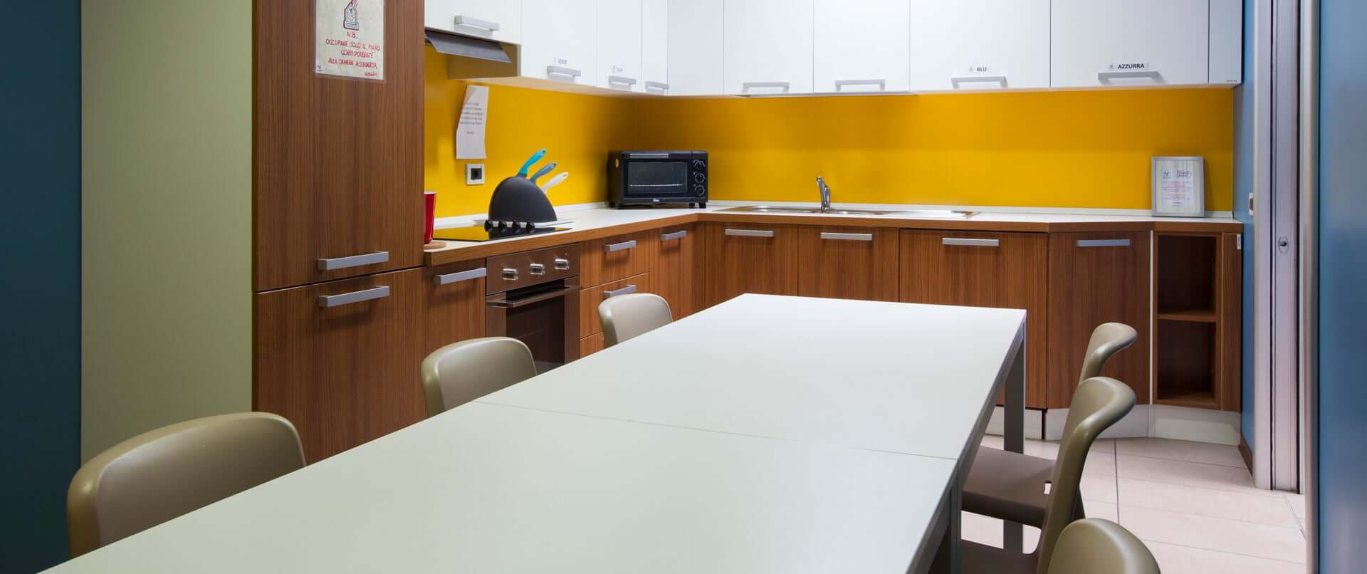 La cucina di Ronald McDonald Family Room&reg; Alessandria