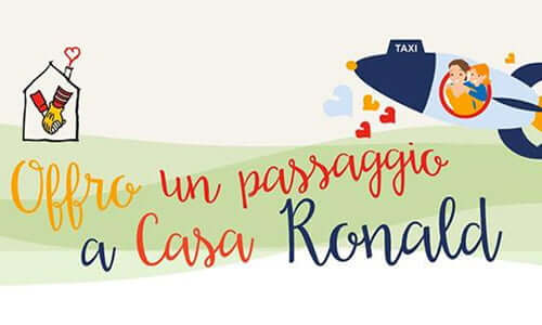 Offro un passaggio a Casa Ronald