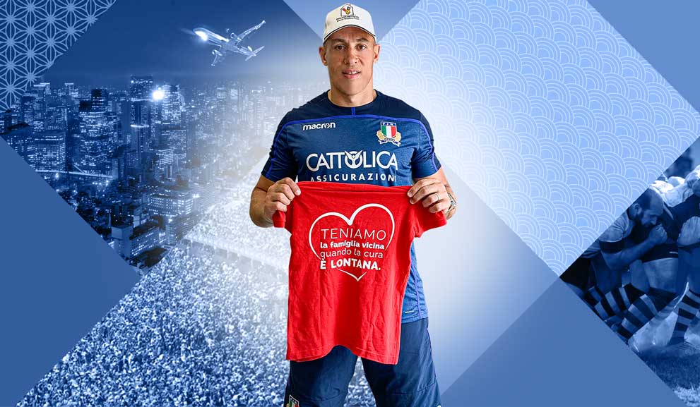 Con Sergio Parisse e la Nazionale Italiana di Rugby la solidarietà scende in campo