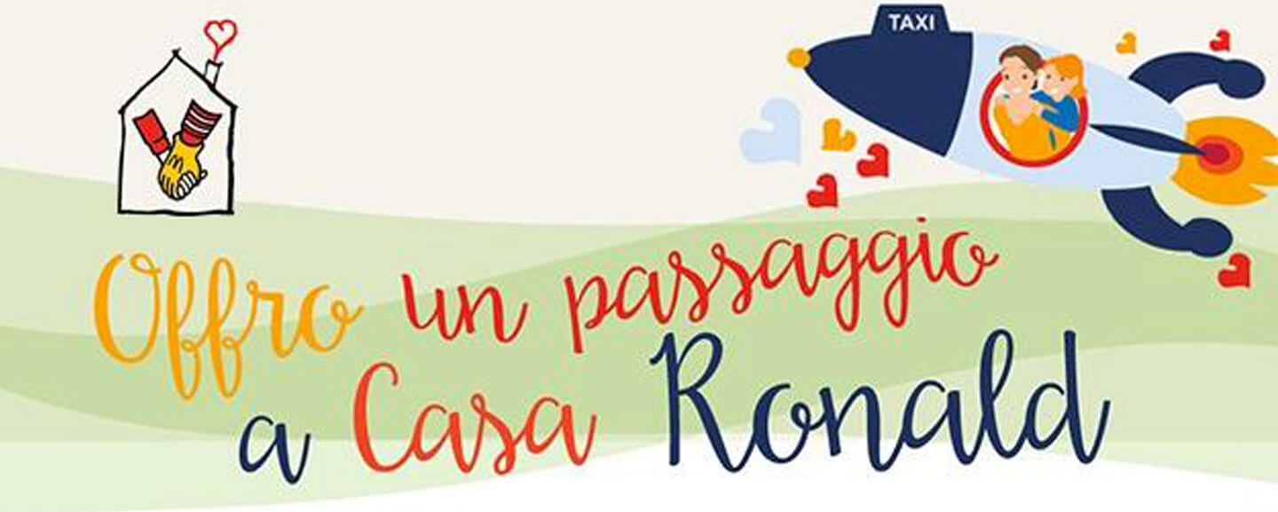 Offro un passaggio a Casa Ronald